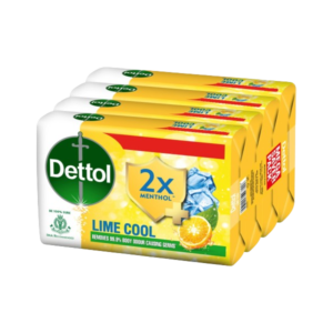 Dettol Lime Cool Soap 4 X 150gm