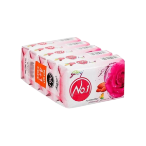 Godrej No.1 Rose Water & Almond Soap 3x100gms