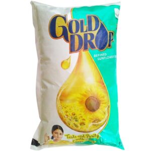 Gold Drop-పొద్దుతిరుగుడు-నూనె-1.లీ-పౌచ్