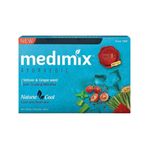 Medimix Vetiver & Grape Seed Soap 4x125gms