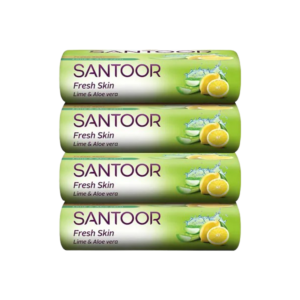 Santoor Aloe Vera & Lime 4x125gms