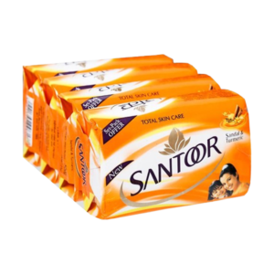 Santoor Sandal & Turmeric Soap 4x125gms