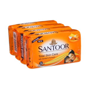 Santoor sandal & turmeric soap 4x100gms